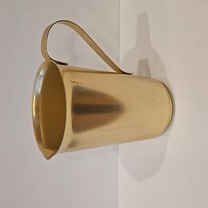 Vintage Sunburst Aluminum Gold Tea/Water Pitcher Handled Kitchen Style